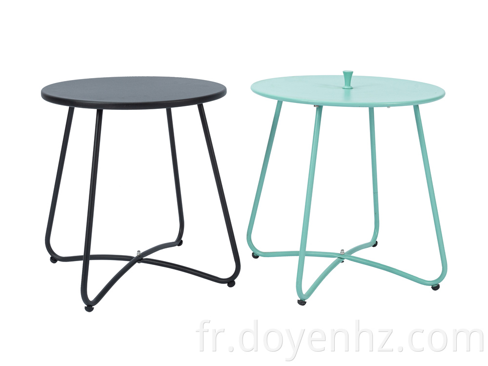 Metal Round Outdoor Side Table